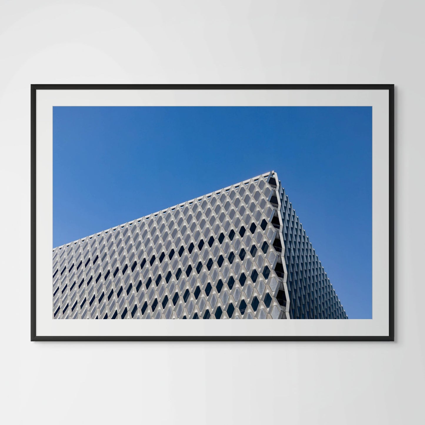 Pittsburgh United Steelworkers Building architecture framed photography print in black wood frame